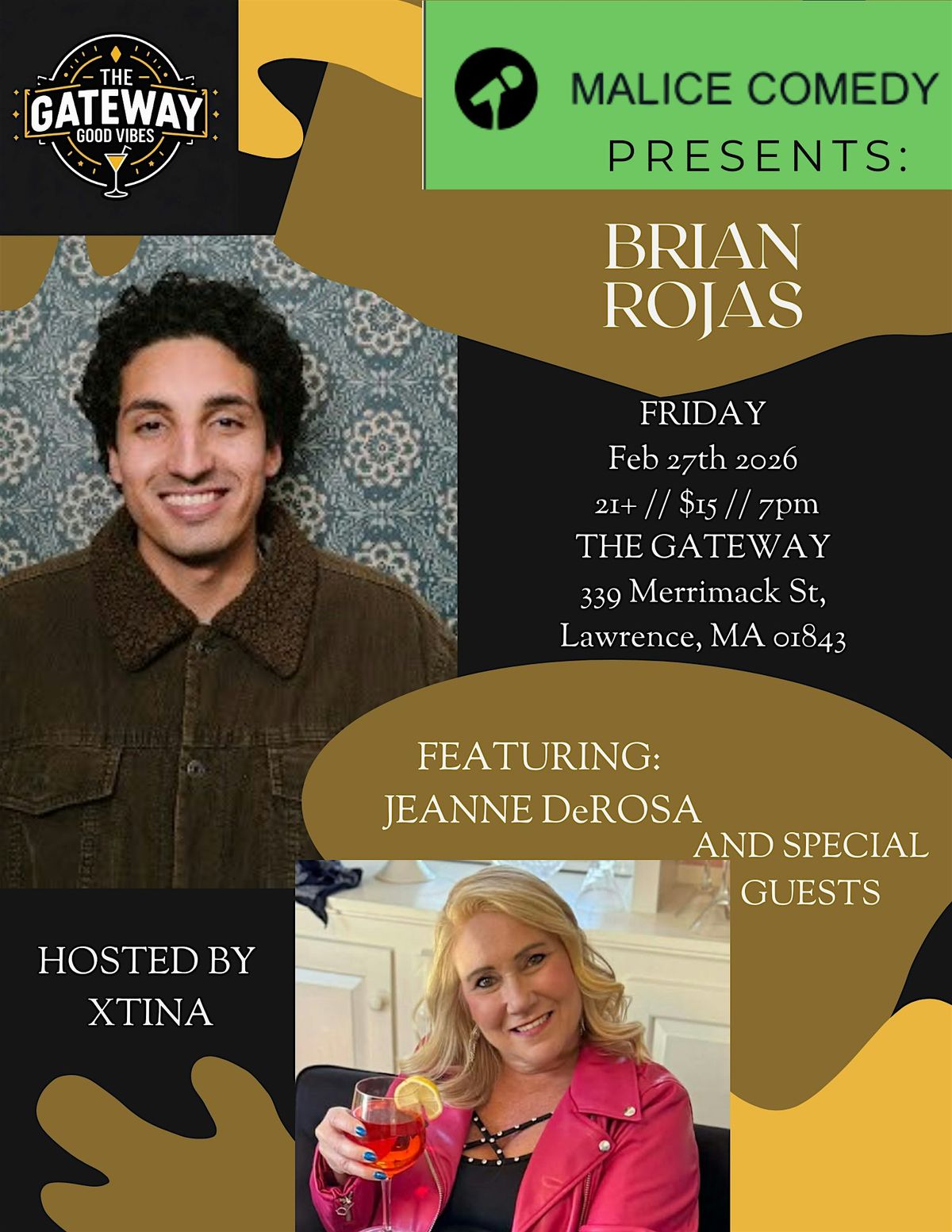 COMEDIAN, BRIAN ROJAS, LIVE AT THE GATEWAY, The Gateway, Lawrence, 30 ...