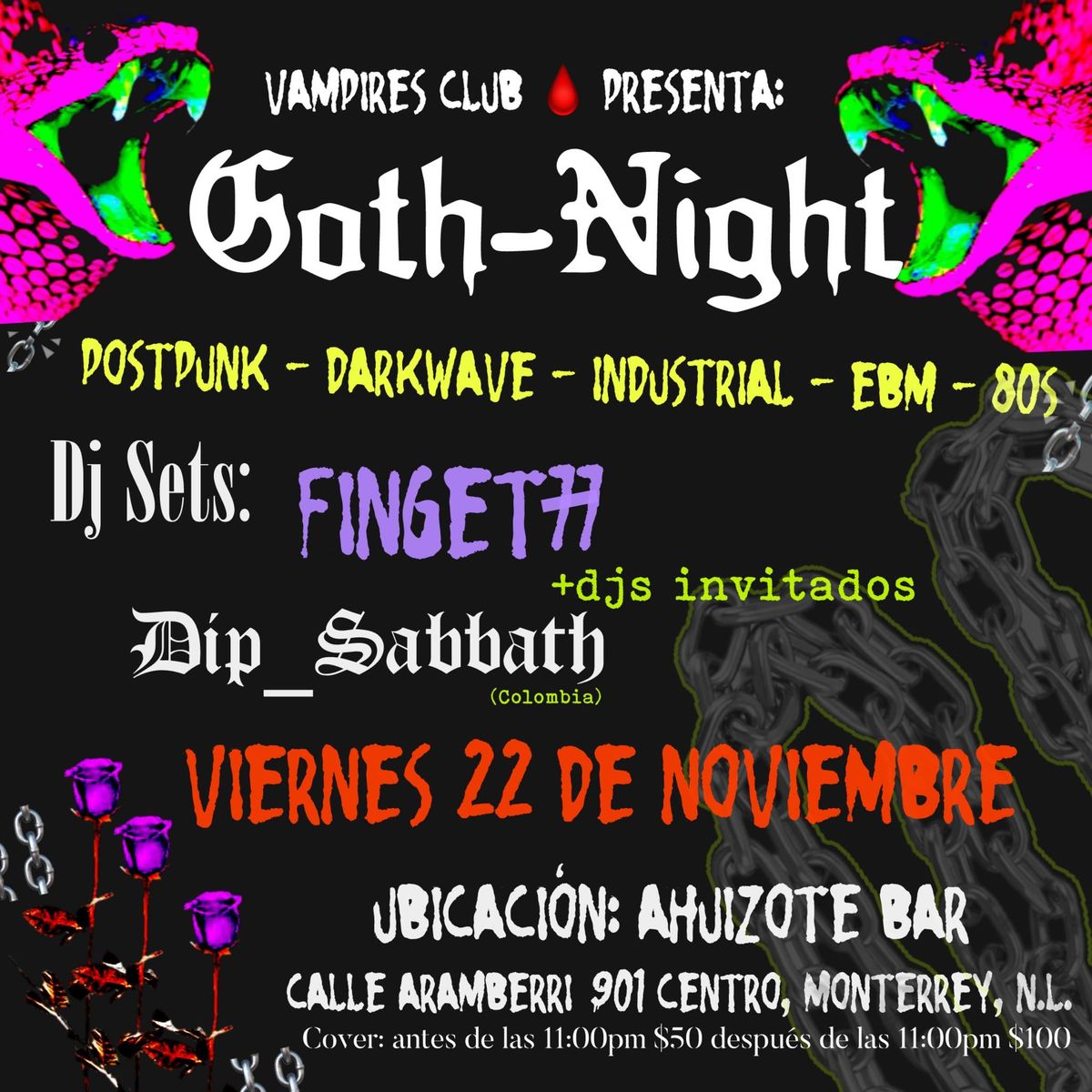 Vampires Club \ud83e\ude78Goth Night Mty 