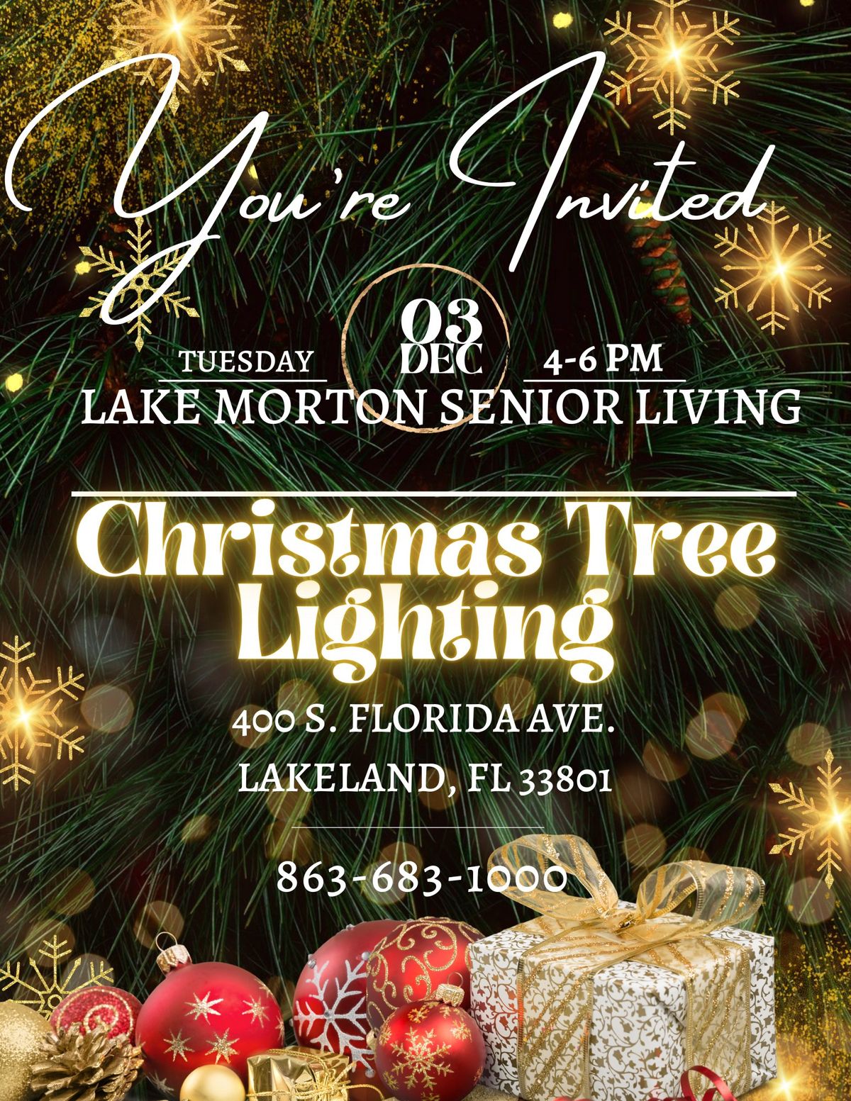 Christmas Tree Lighting at Lake Morton