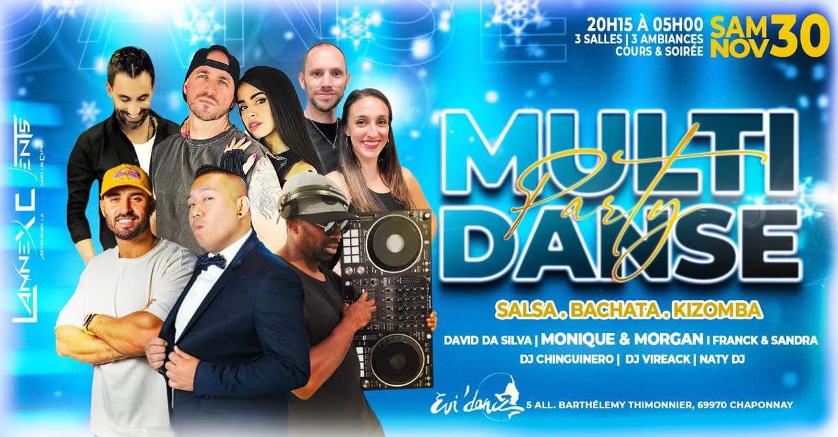 MULTI-DANSE PARTY A EVIDANSE COURS ET SOIREE SBK 