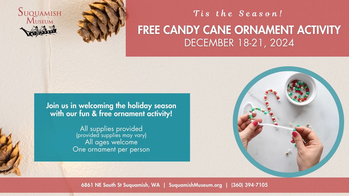 Free Candy Cane Ornament Activity