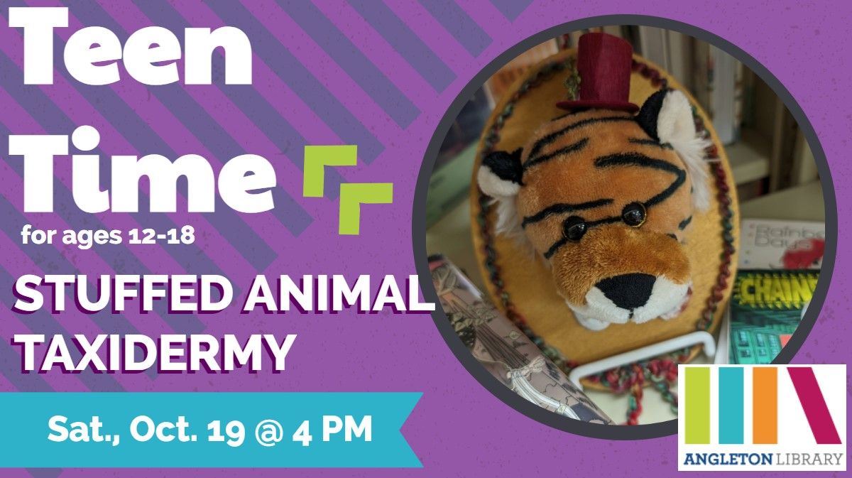 Teen Time: Stuffed Animal Taxidermy