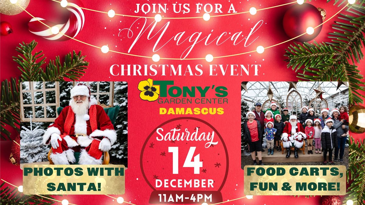 Annual Magical Christmas Event at Tony's in Damascus