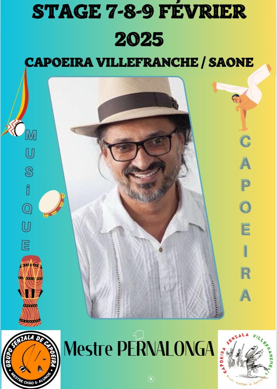 Stage de Capoeira et musicalit\u00e9 Mestre Pernalonga