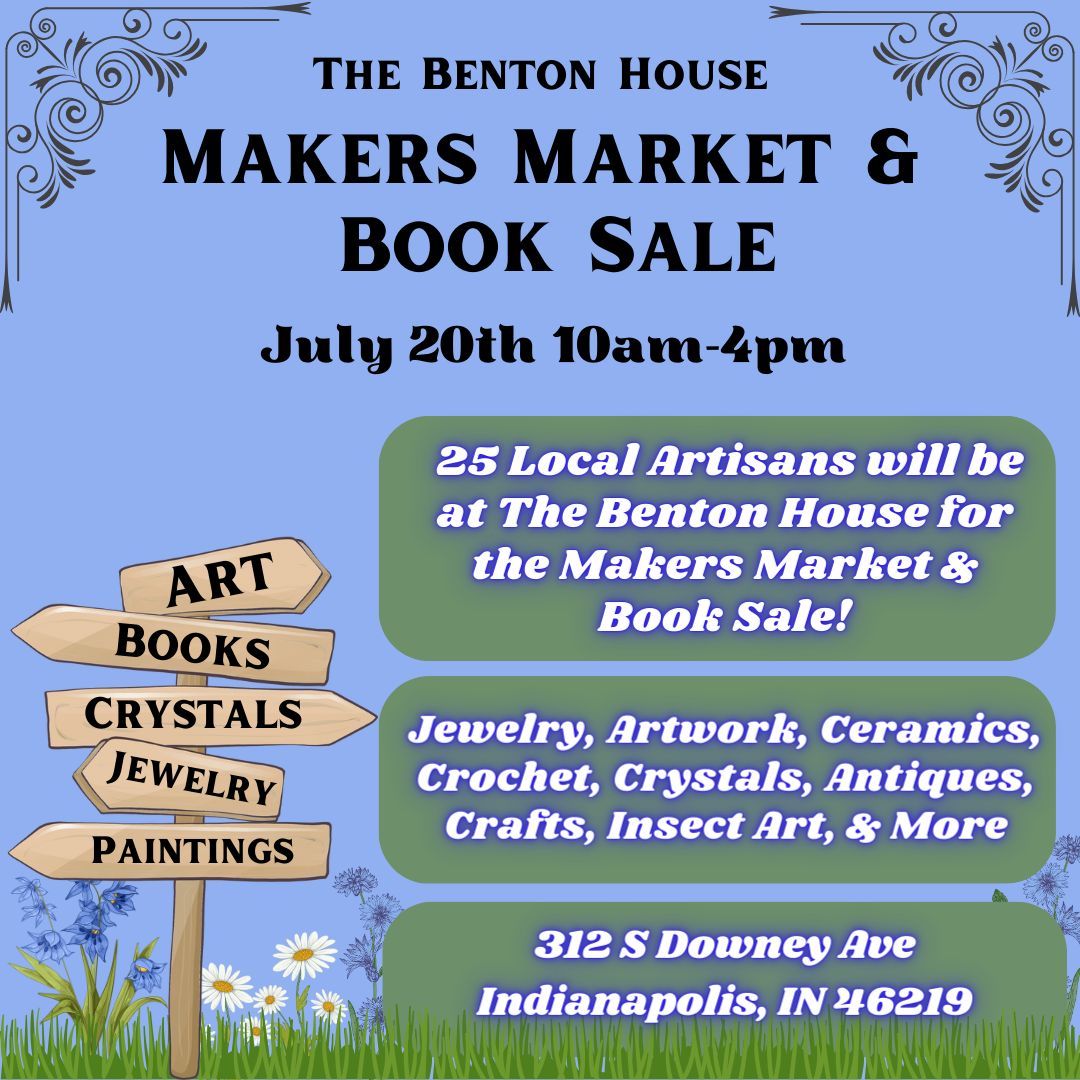 Makers Market & Book Sale at The Benton House