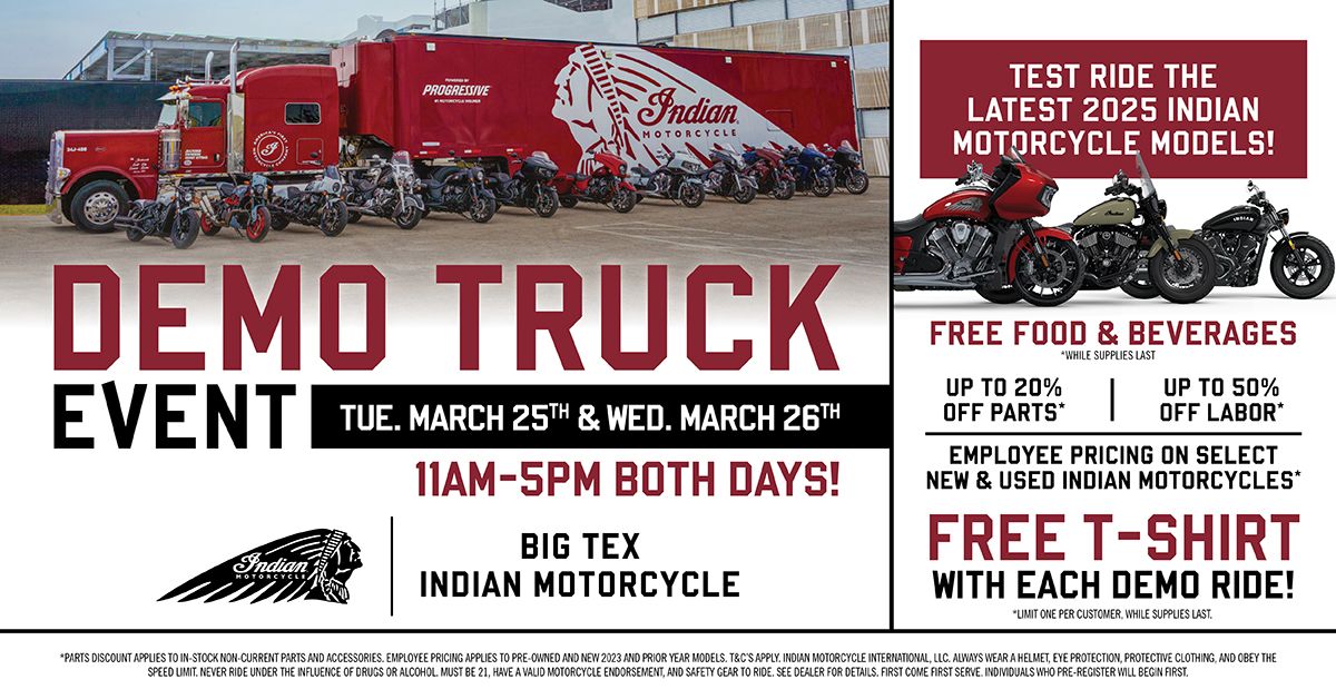 Indian Motorcycle Demo Truck Event