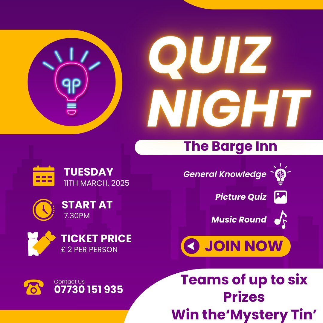 Quiz Night - The Barge Inn