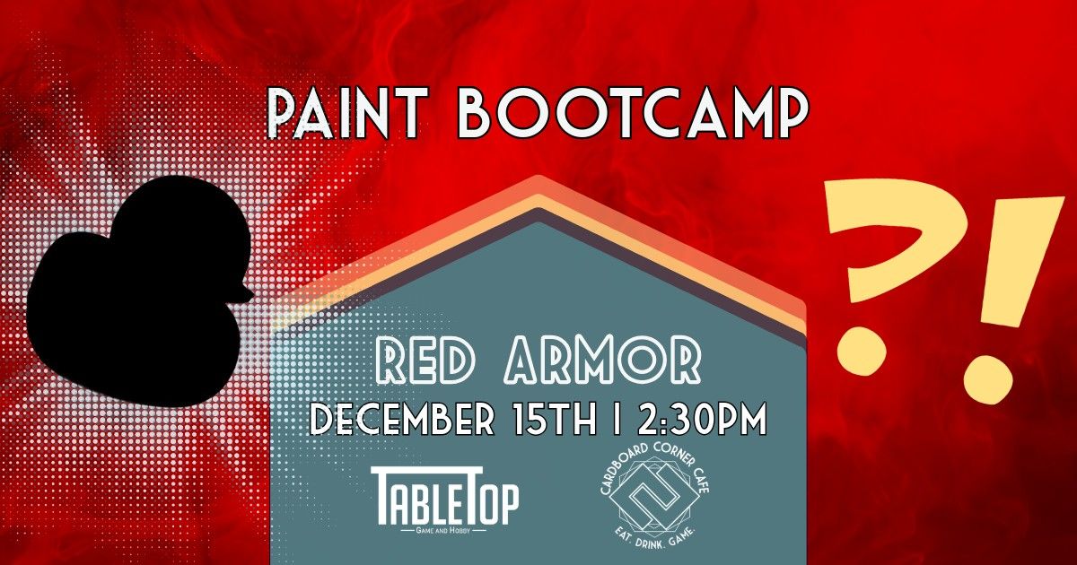 Paint Bootcamp: Red Armor...On an Angry Duck?!