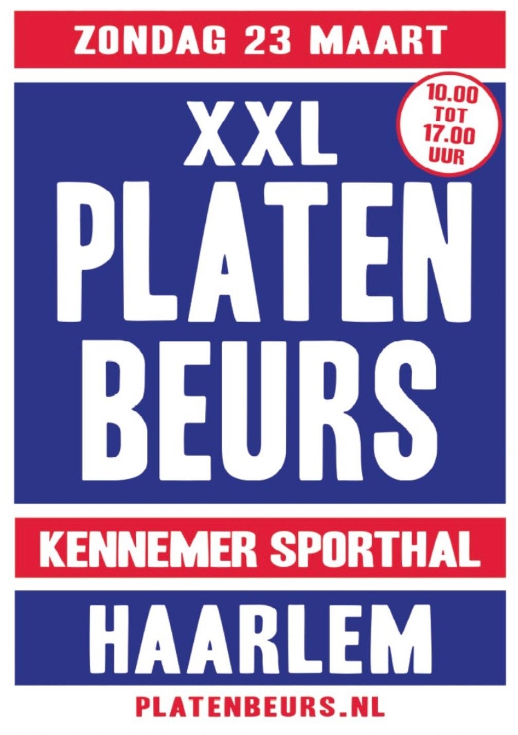 XXL Platenbeurs Haarlem zondag 23 maart