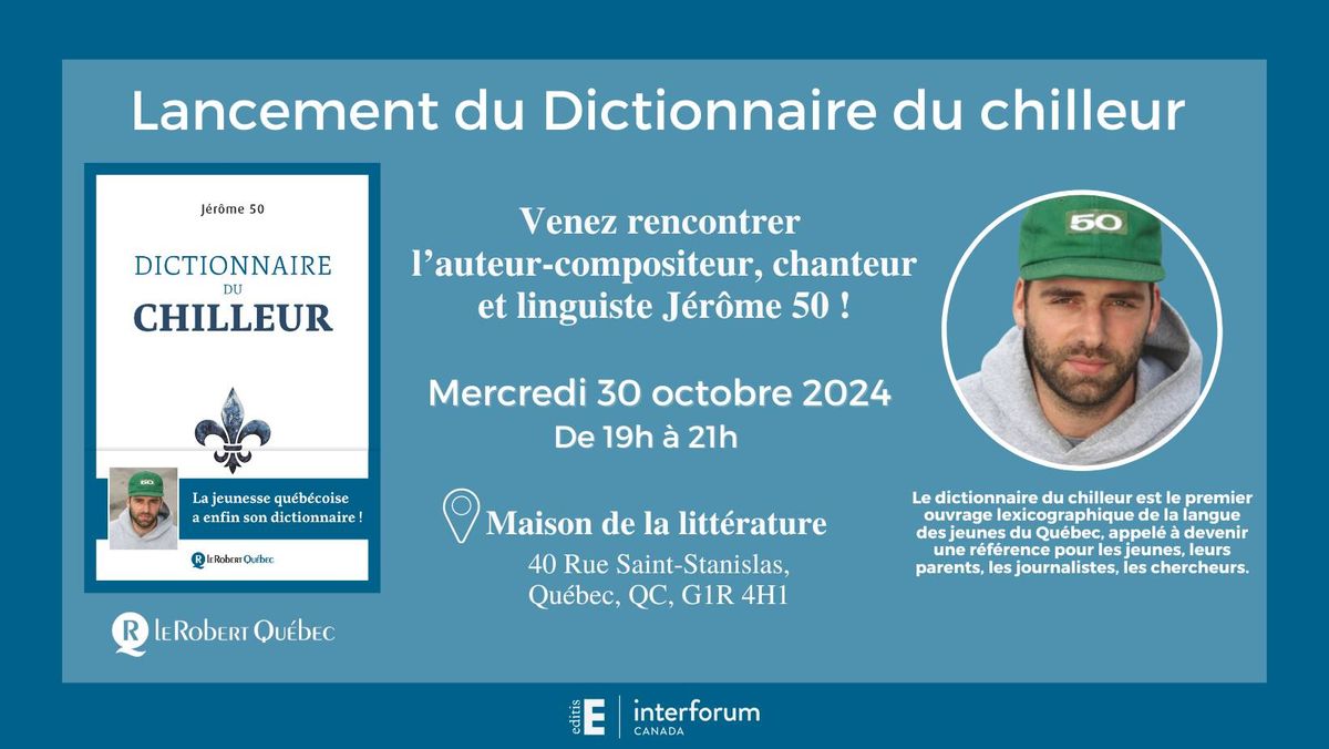 Lancement du Dictionnaire du chilleur