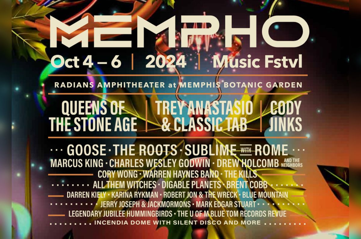 Mempho Music Festival (3 Day Pass) with Cody Jinks, Trey Anastasio & Classic Tab, Queens Of The Stone Age, and more