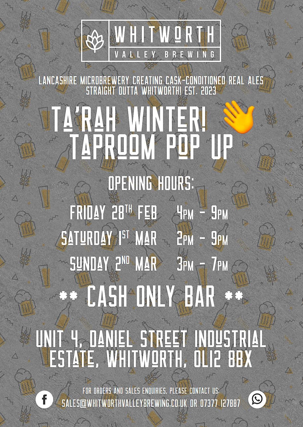 Ta'rah Winter Taproom Pop Up! \ud83c\udf7b