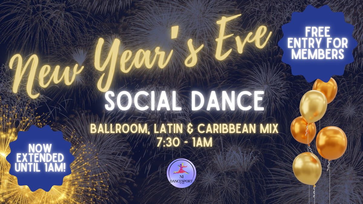 New Year's Eve Social Dance - UNTIL 1AM - FREE TO MEMBERS