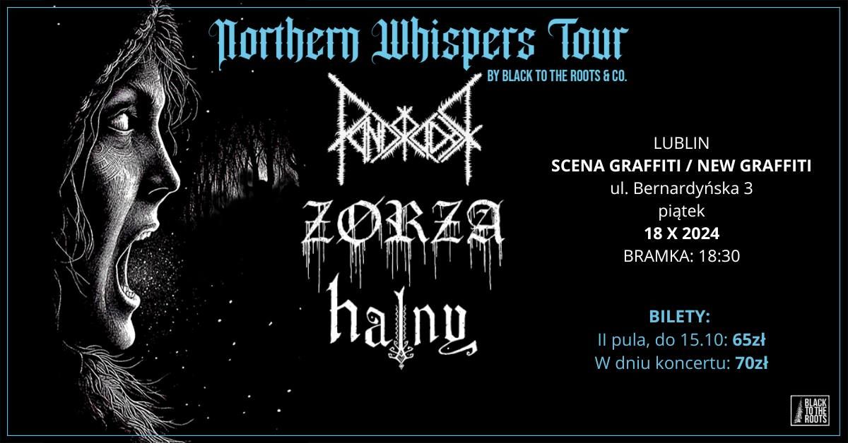 Northern Whispers Tour: PANDRADOR, Z\u00d8RZA, HALNY, 18 X 2024, Lublin, Scena Graffiti \/ New Graffiti