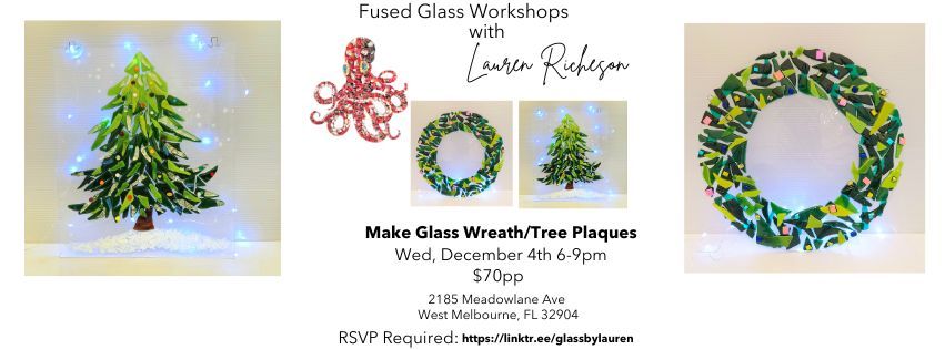 Make a Fused Glass Wreath\/Tree Plaque w\/ Lauren 