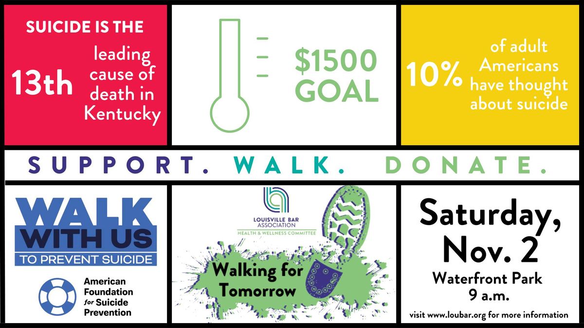 Out of the Darkness: Suicide Prevention Louisville Walk