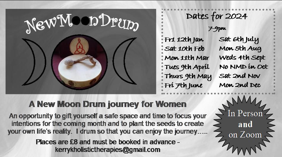 NewMoonDrum - Drum Journey & Sister Circle (Online and In Person)