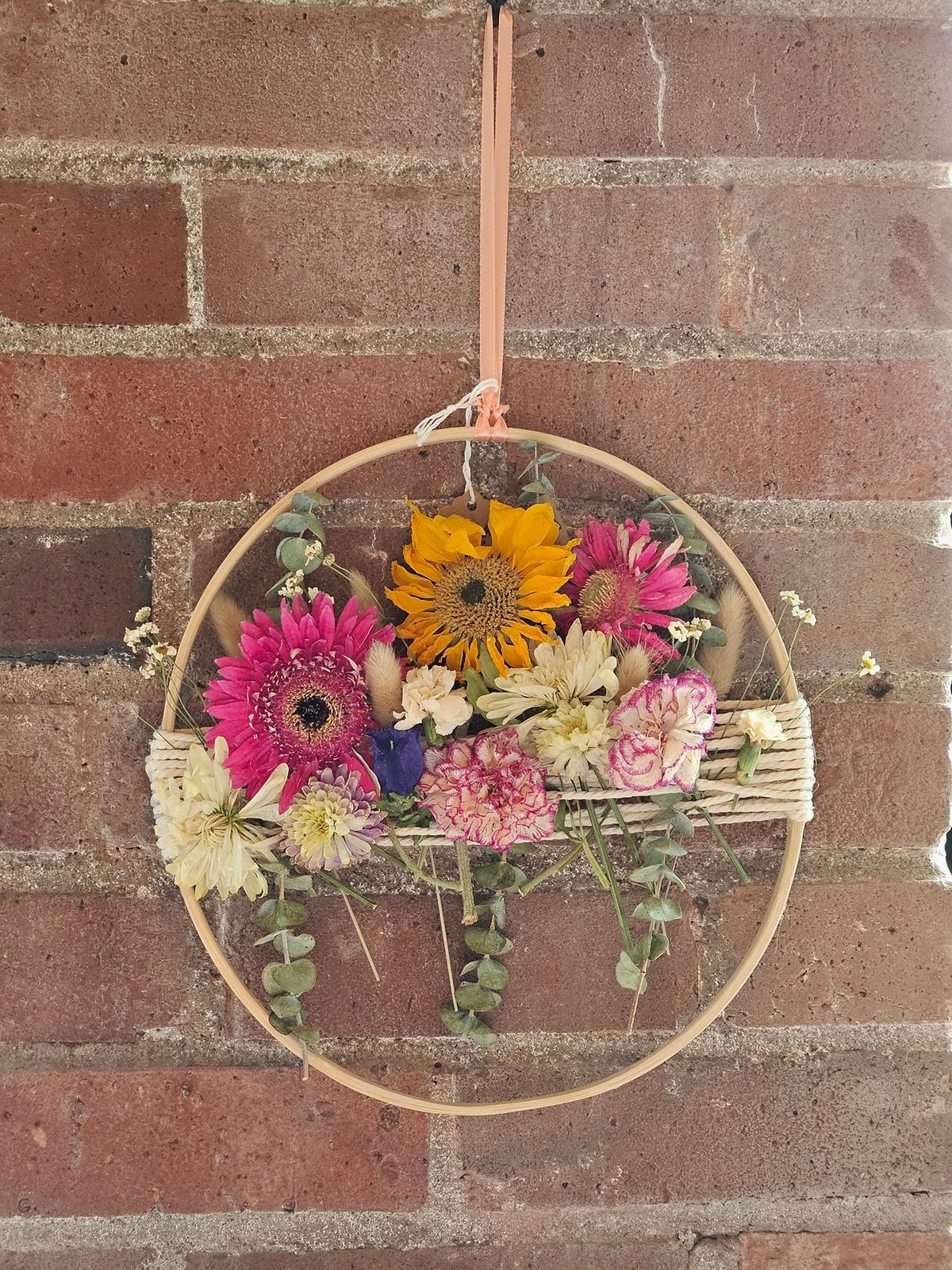 How To: Make Dried Flower Wreath Hoops