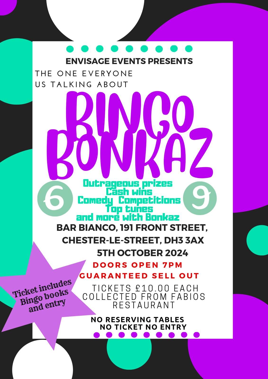 Bingo Bonkaz at Bar Bianco