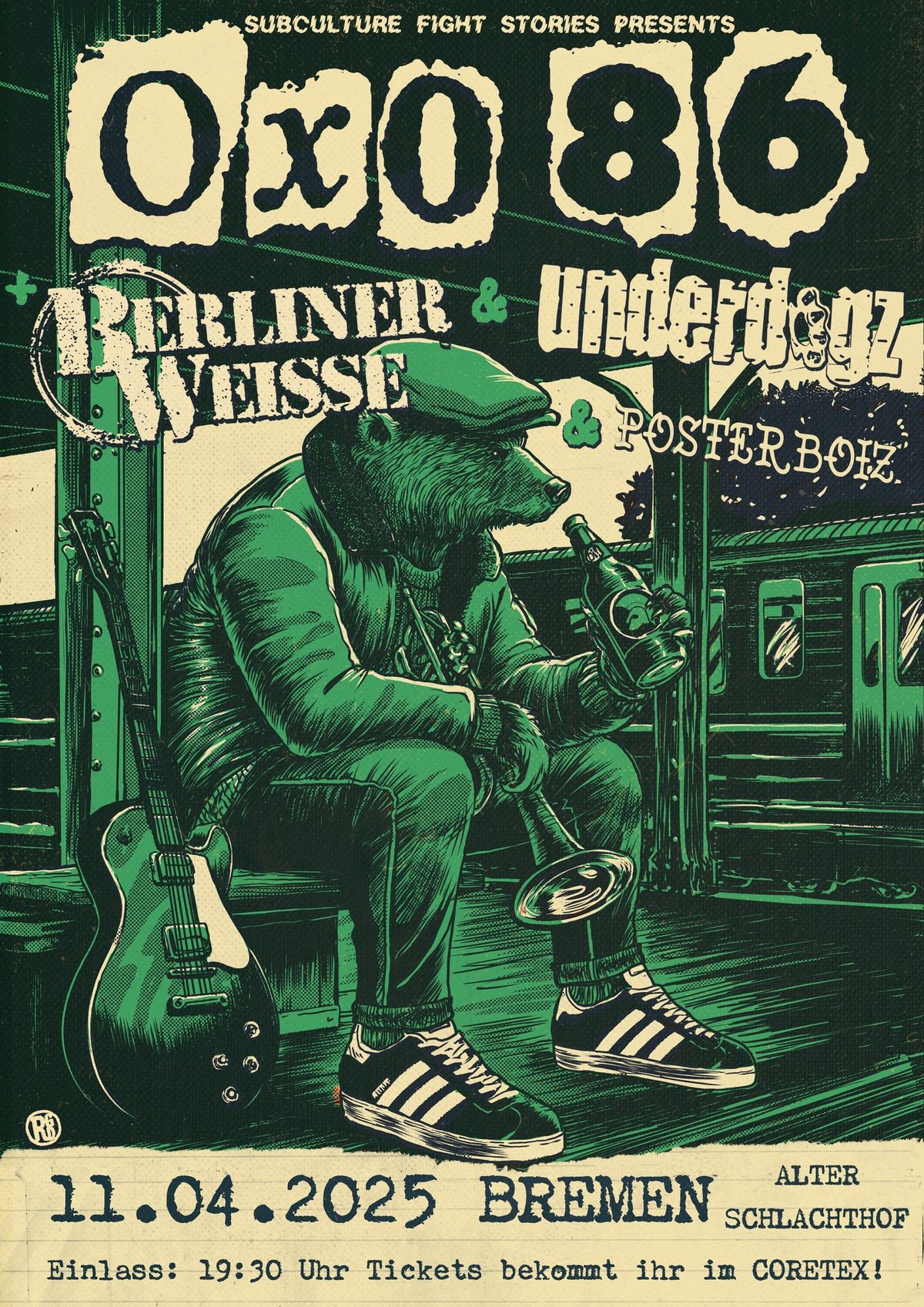 OXO 86 - ...dabei sein ist alles! mit: Berliner Weisse & Underdogz & Posterboiz Bremen \/ Schlachthof