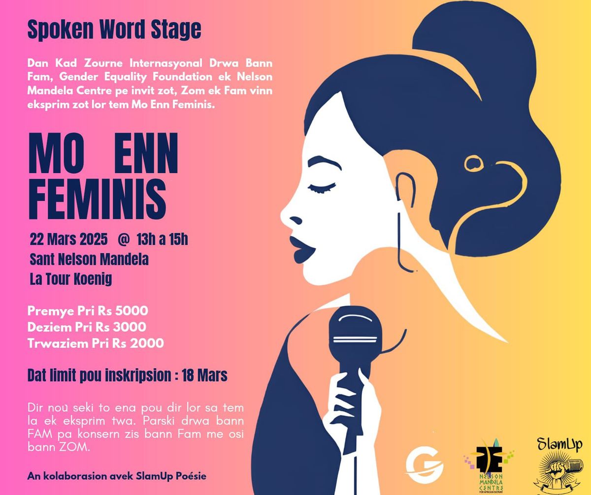 Mo Enn Feminis: Spoken Word Stage Competition 