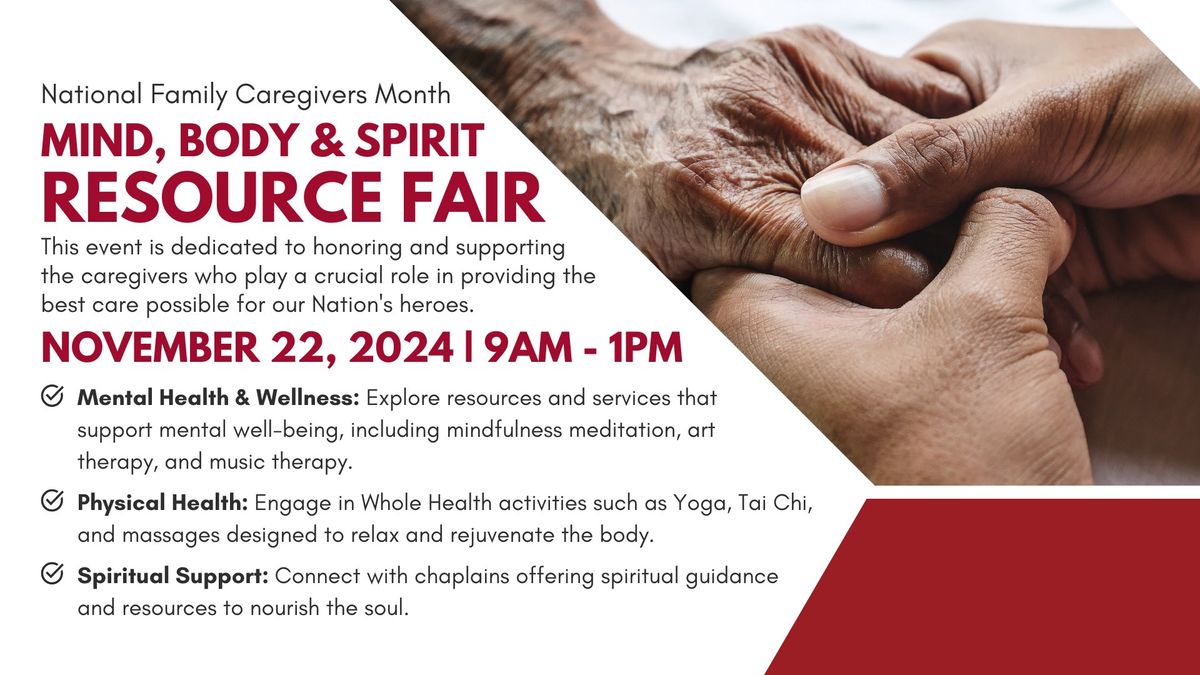 National Family Caregivers Month Celebration: Mind, Body and Spirit Resource Fair