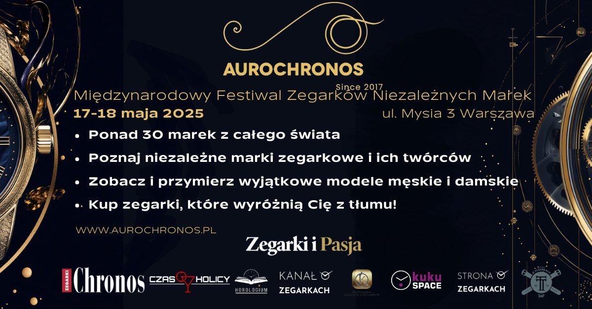 Mi\u0119dzynarodowy Festiwal Zegark\u00f3w Niezale\u017cnych Firm - AuroChronos