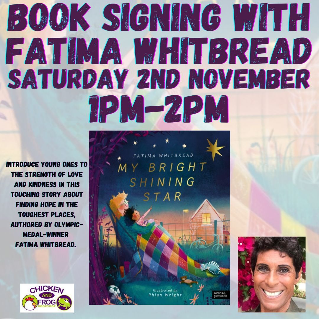 Book signing with Fatima Whitbread