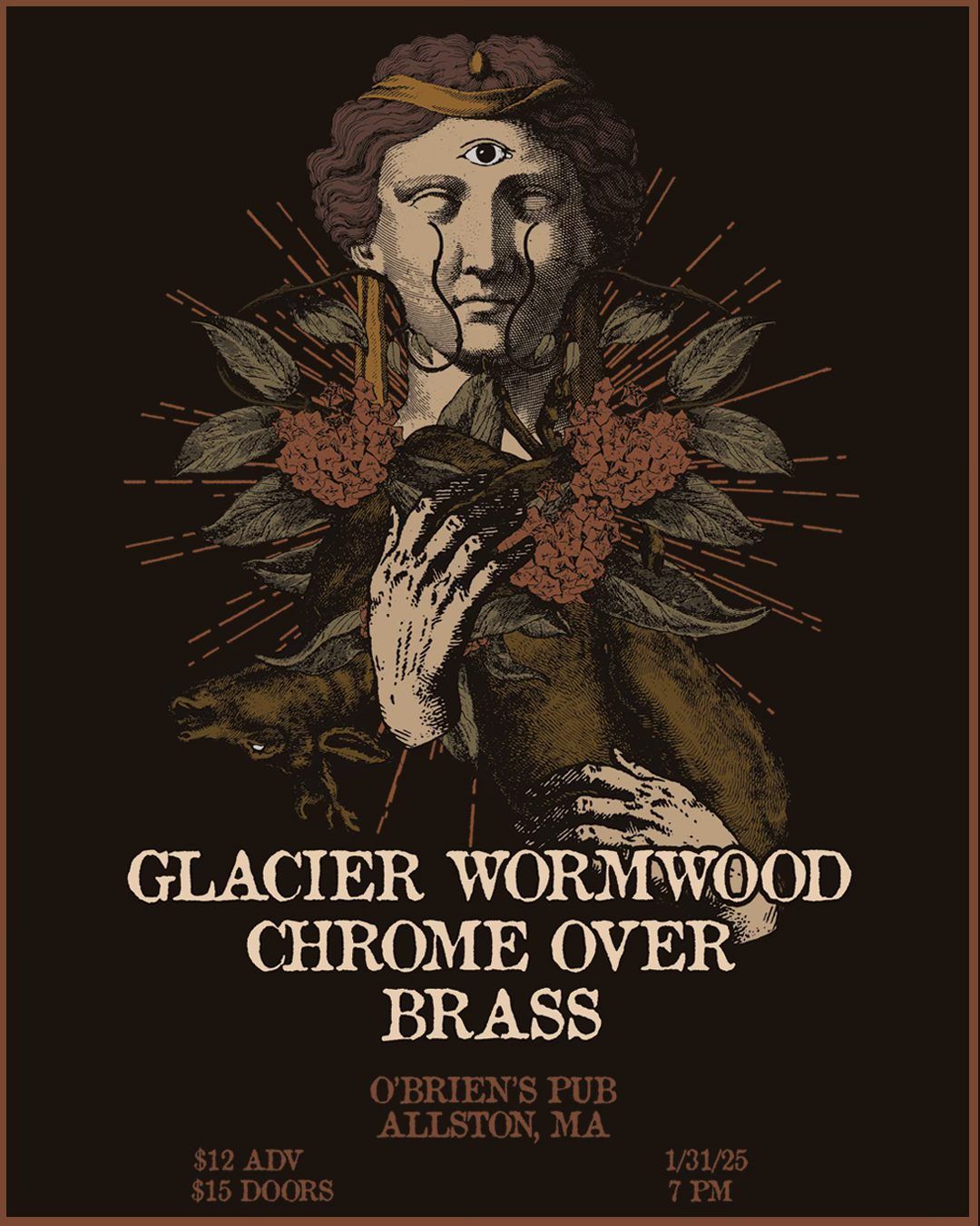 Glacier - Wormwood - Chrome Over Brass