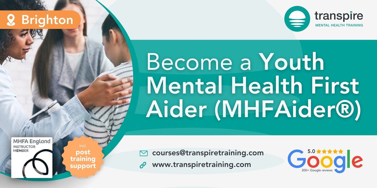 2-Day Youth Mental Health First Aid Course Brighton