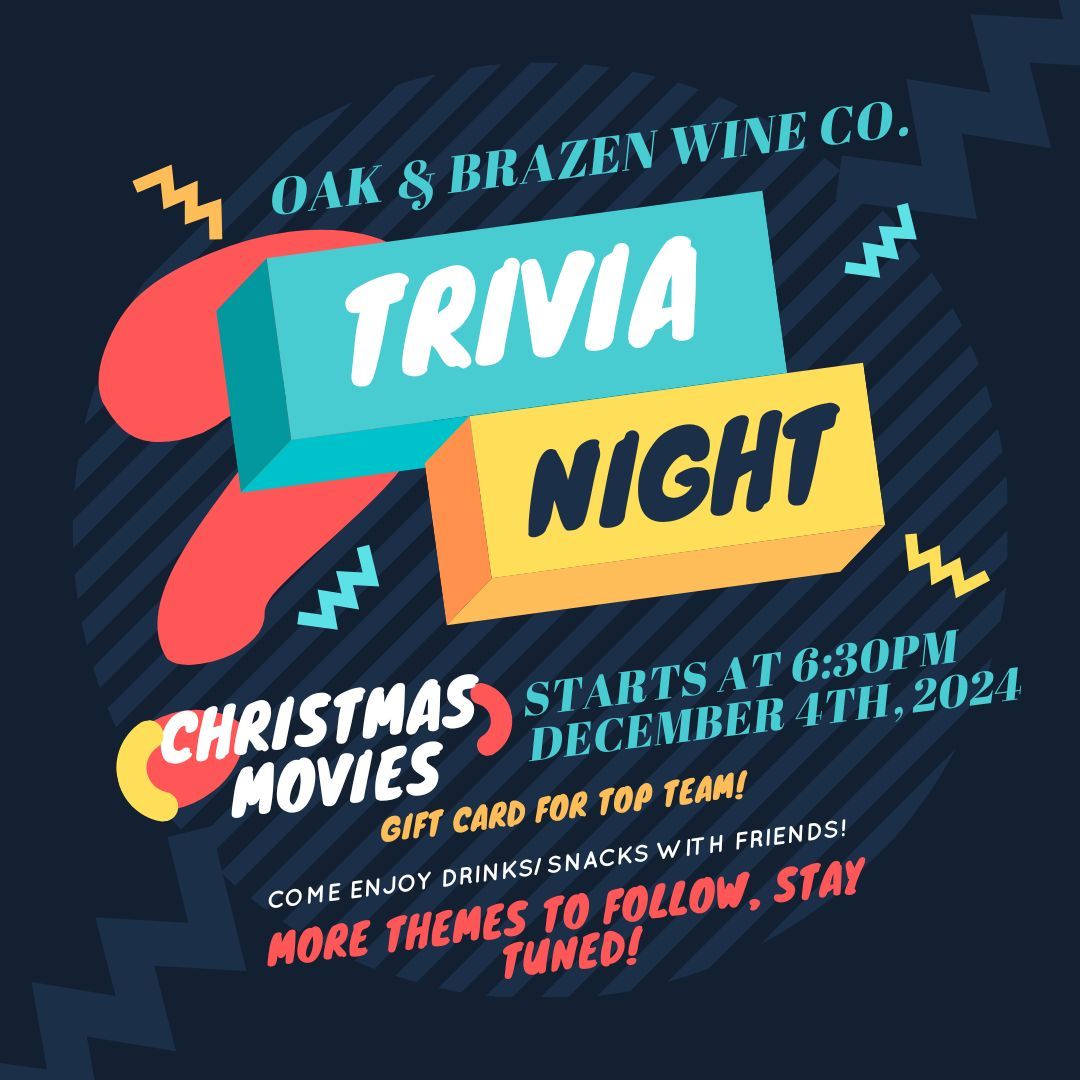 Trivia Night at The Winery! (Christmas Movies)