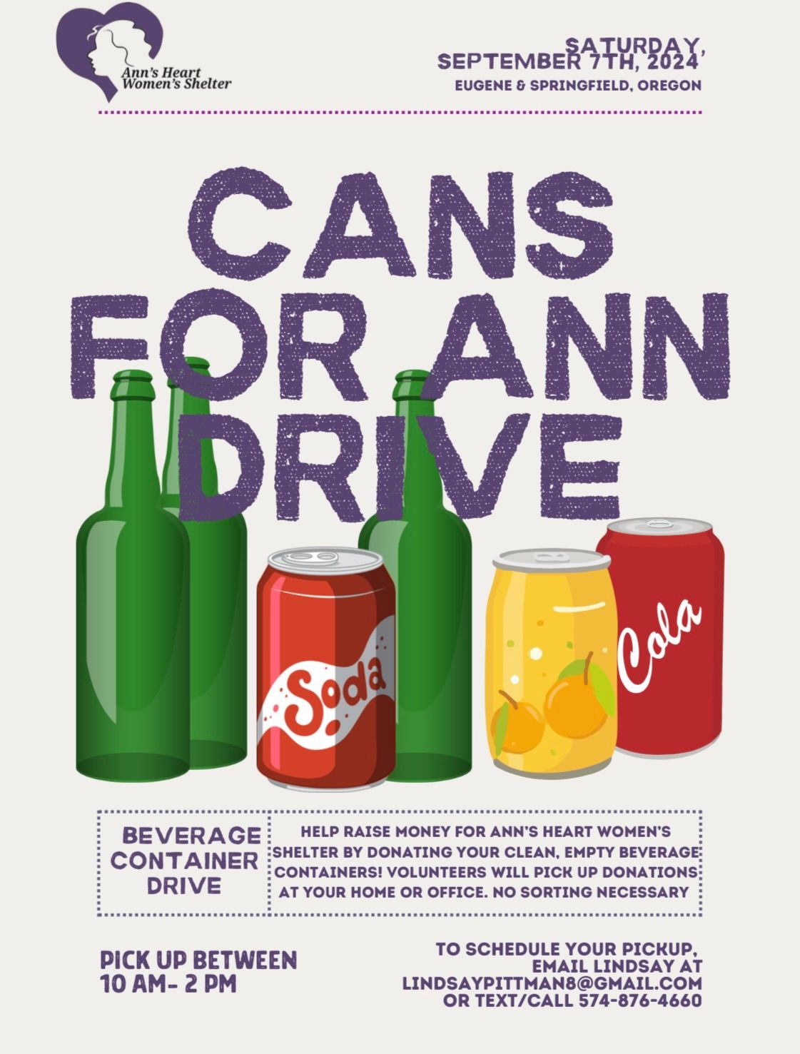Cans for Ann Fundraiser