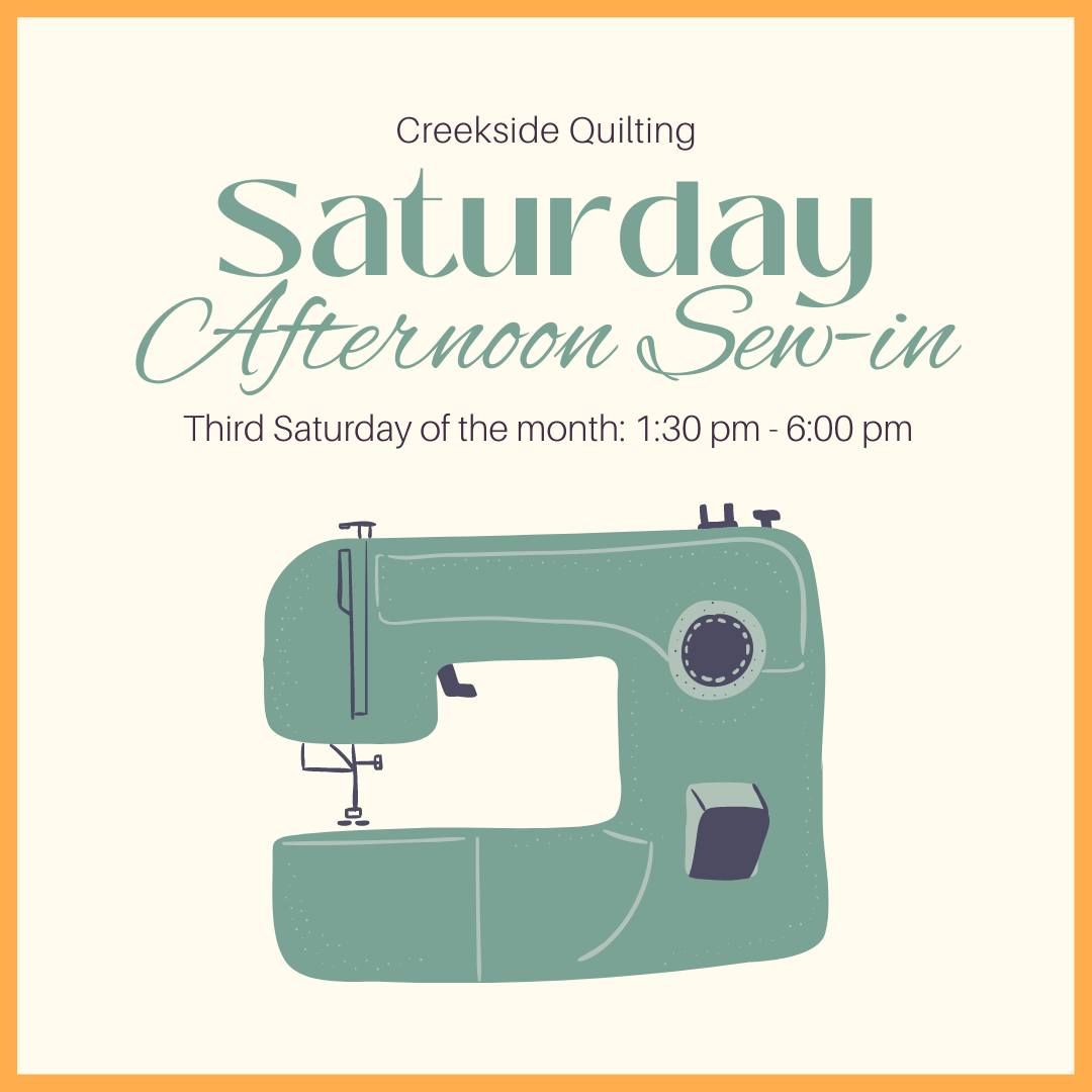 Sew-In at Creekside Quilting!