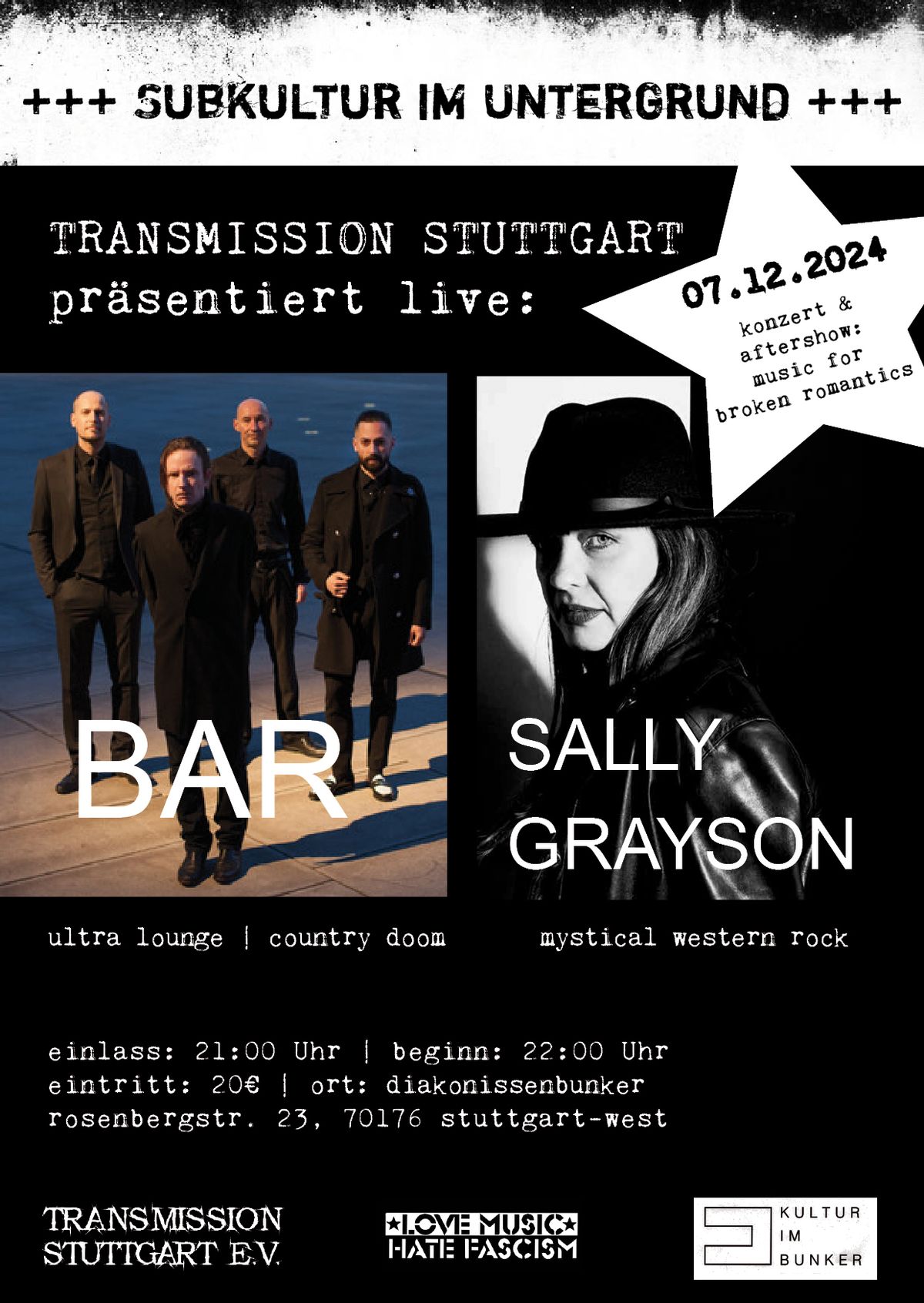 BAR & SALLY GRAYSON + music for broken romantics