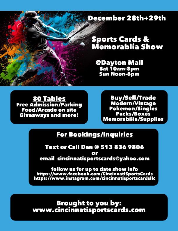 Sports Cards & Memorabilia Show at Dayton Mall