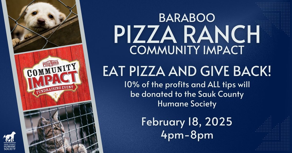 Baraboo Pizza Ranch Community Impact Night 