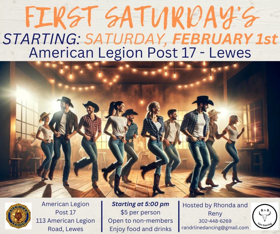 First Saturday's Line Dancing at Lewes Legion