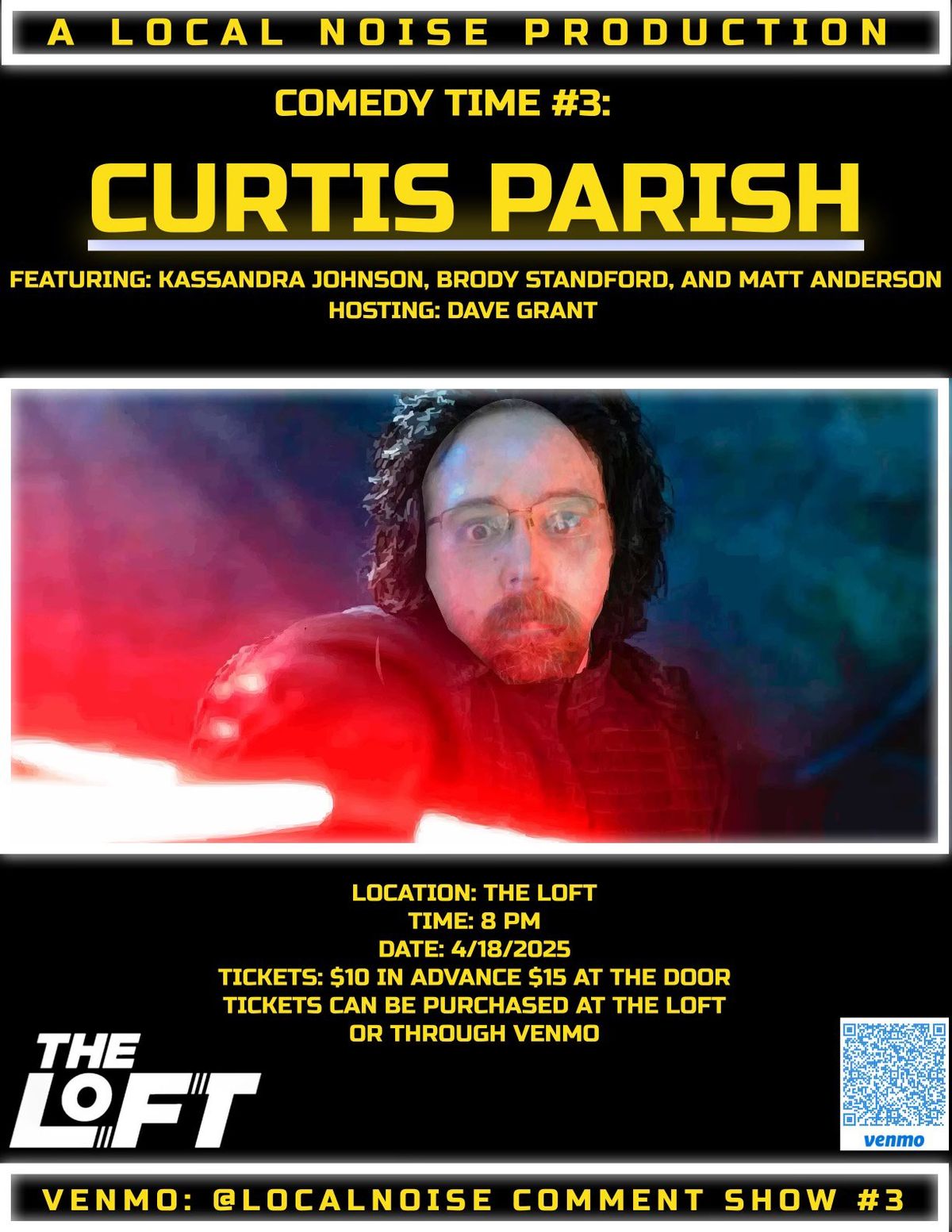 Comedy Time #3: Curtis Parish