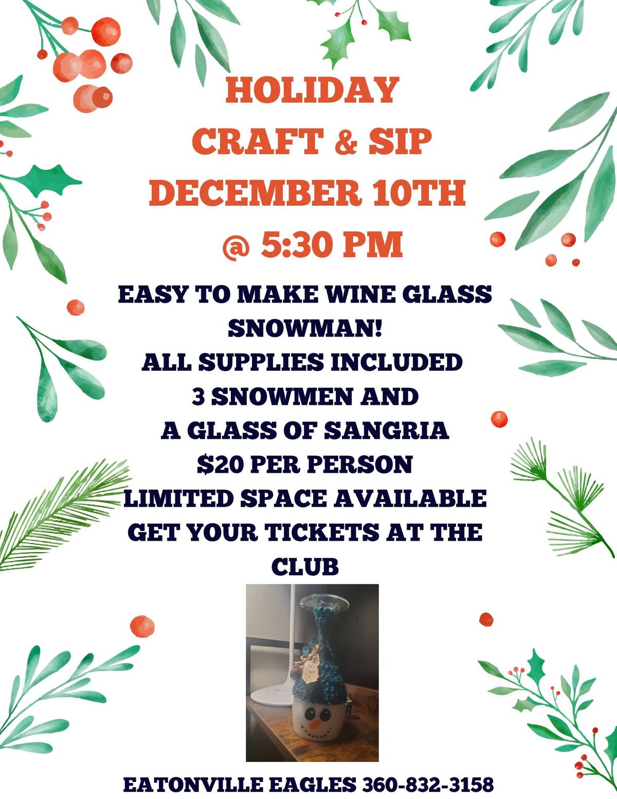 CRAFT & SIP WITH US!