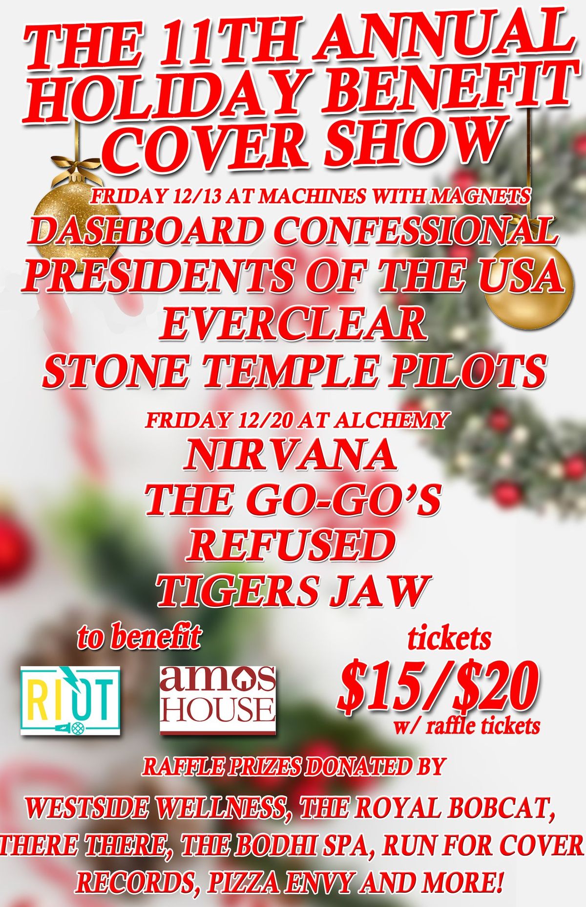 11th Annual Holiday Benefit Cover Show