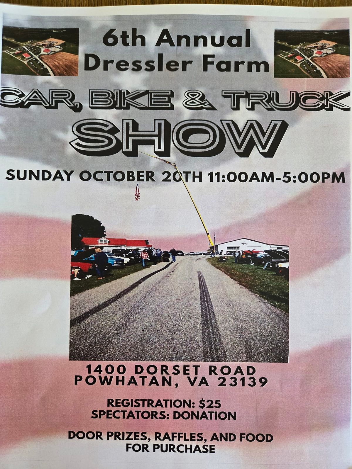 6th Annual Dressler Farm Car Show