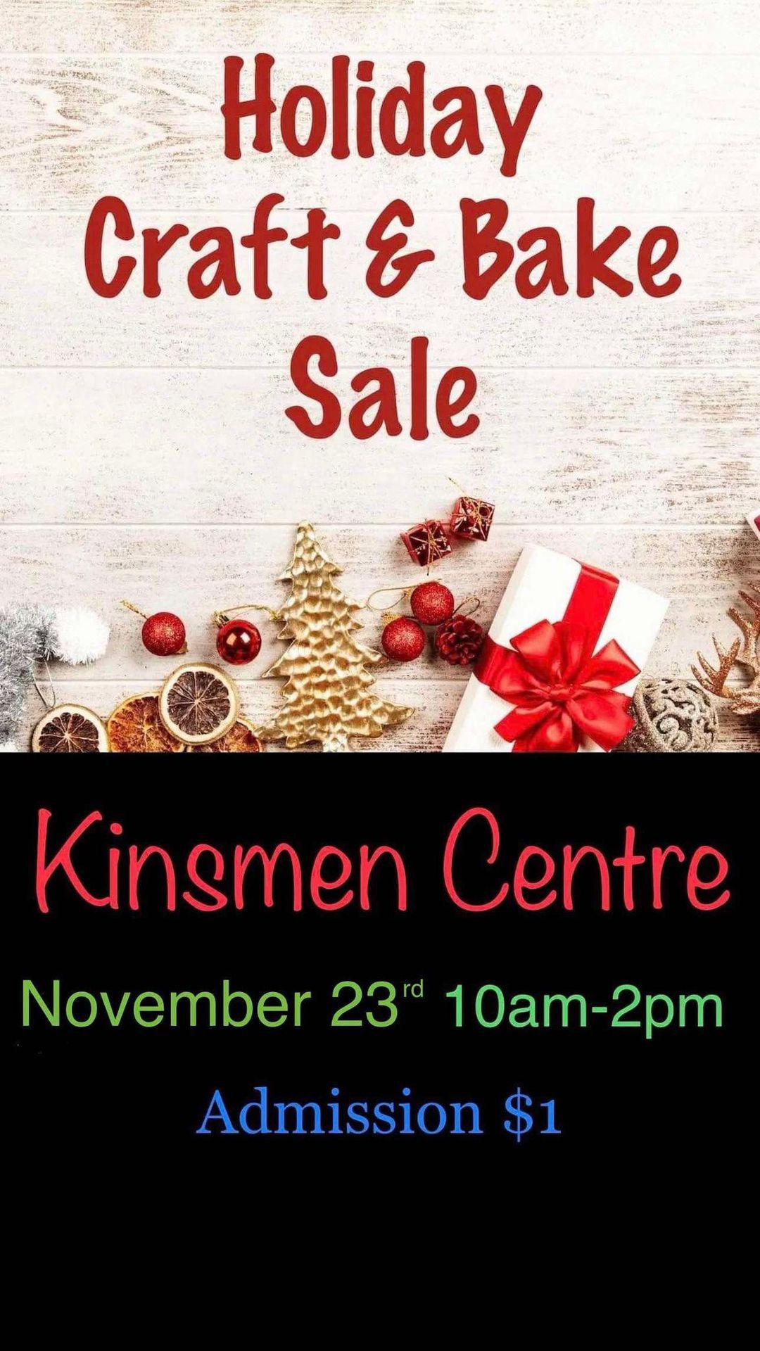 Holiday Craft & Bakesale