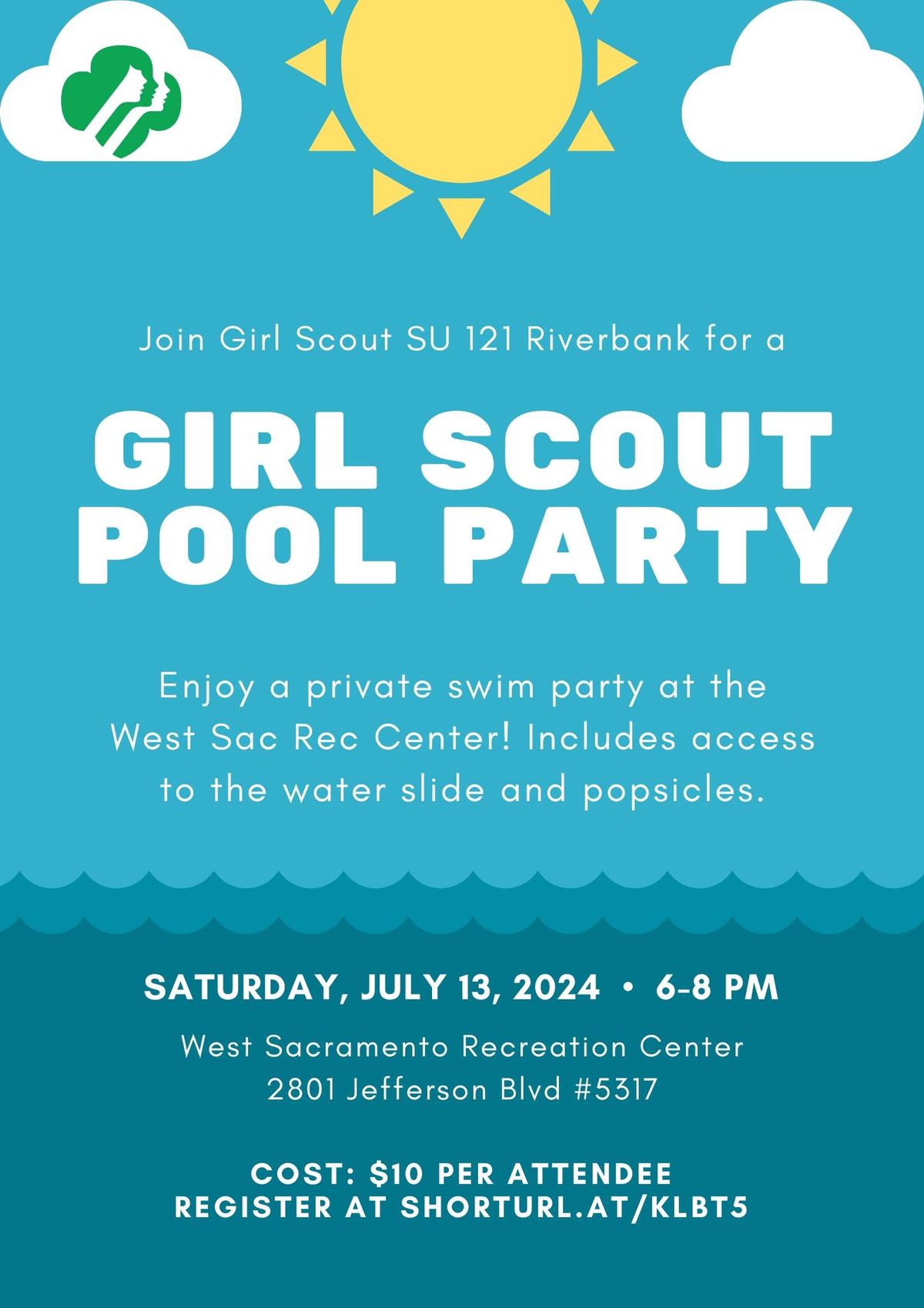 Girl Scout Pool Party