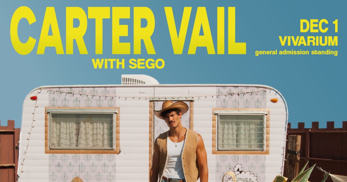 Carter Vail w\/ Sego at the Vivarium