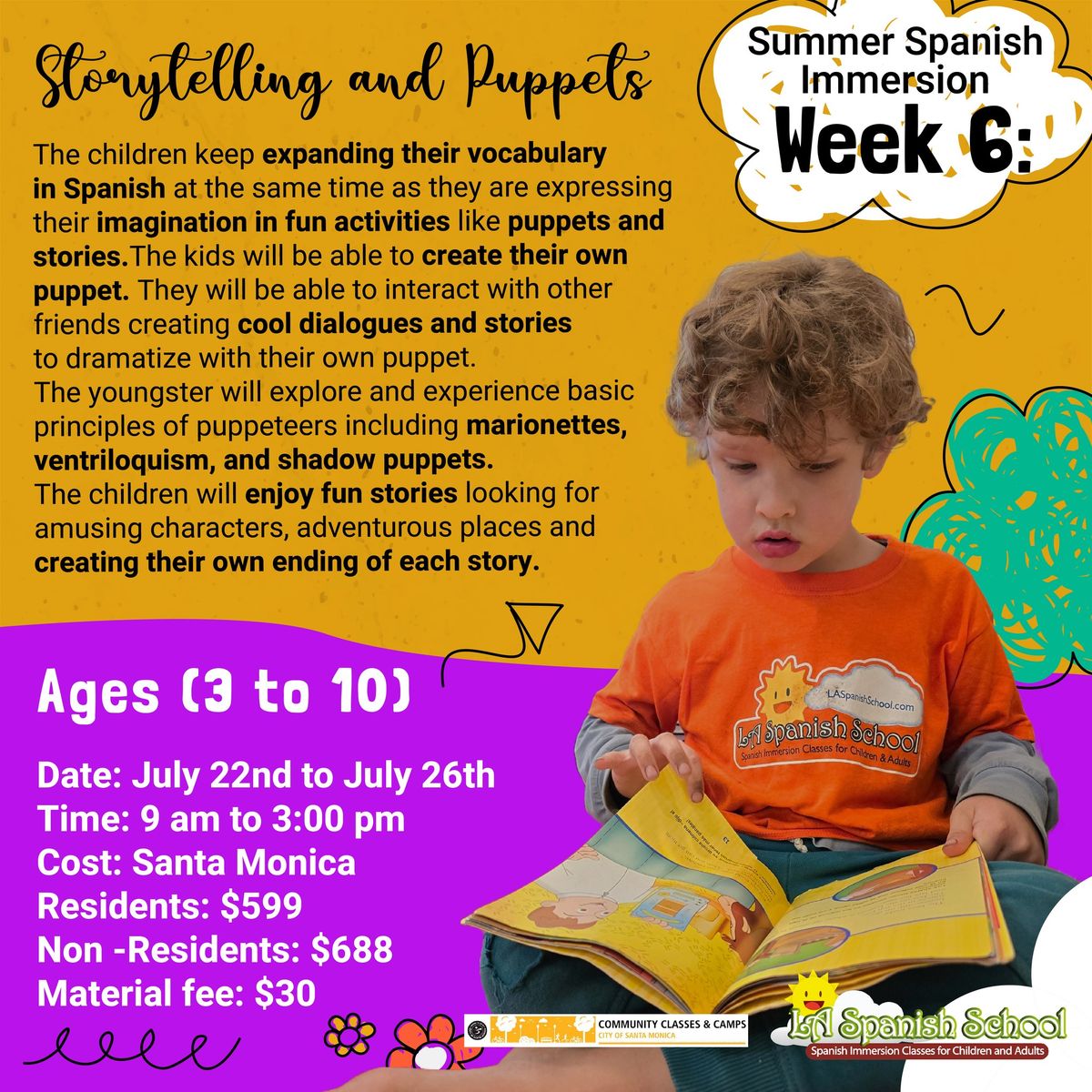Summer Spanish Immersion Camps (Week 6)