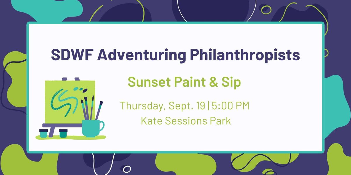 SDWF Adventuring Philanthropists Sunset Paint & Sip