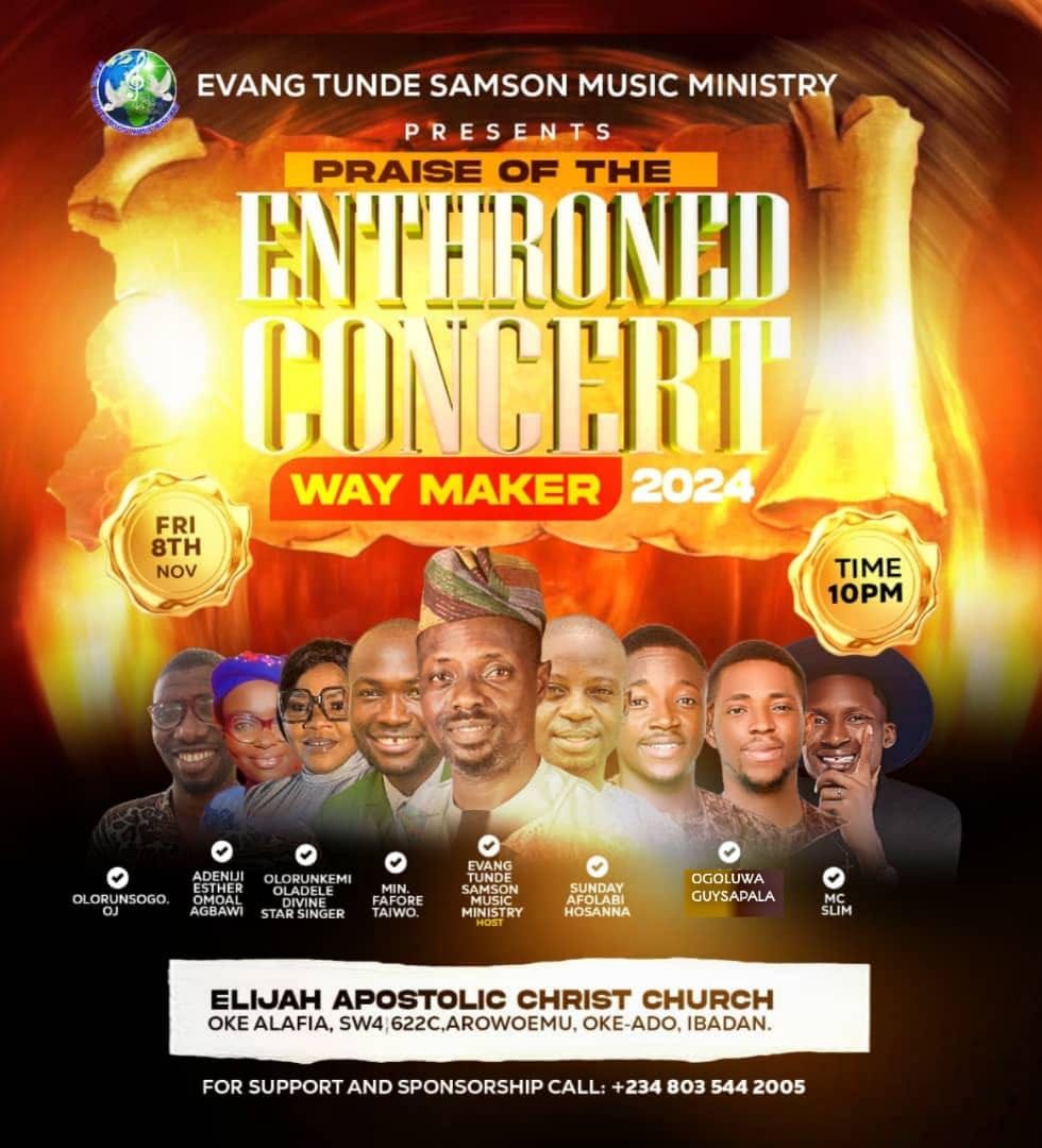 Praise of the enthroned concert 