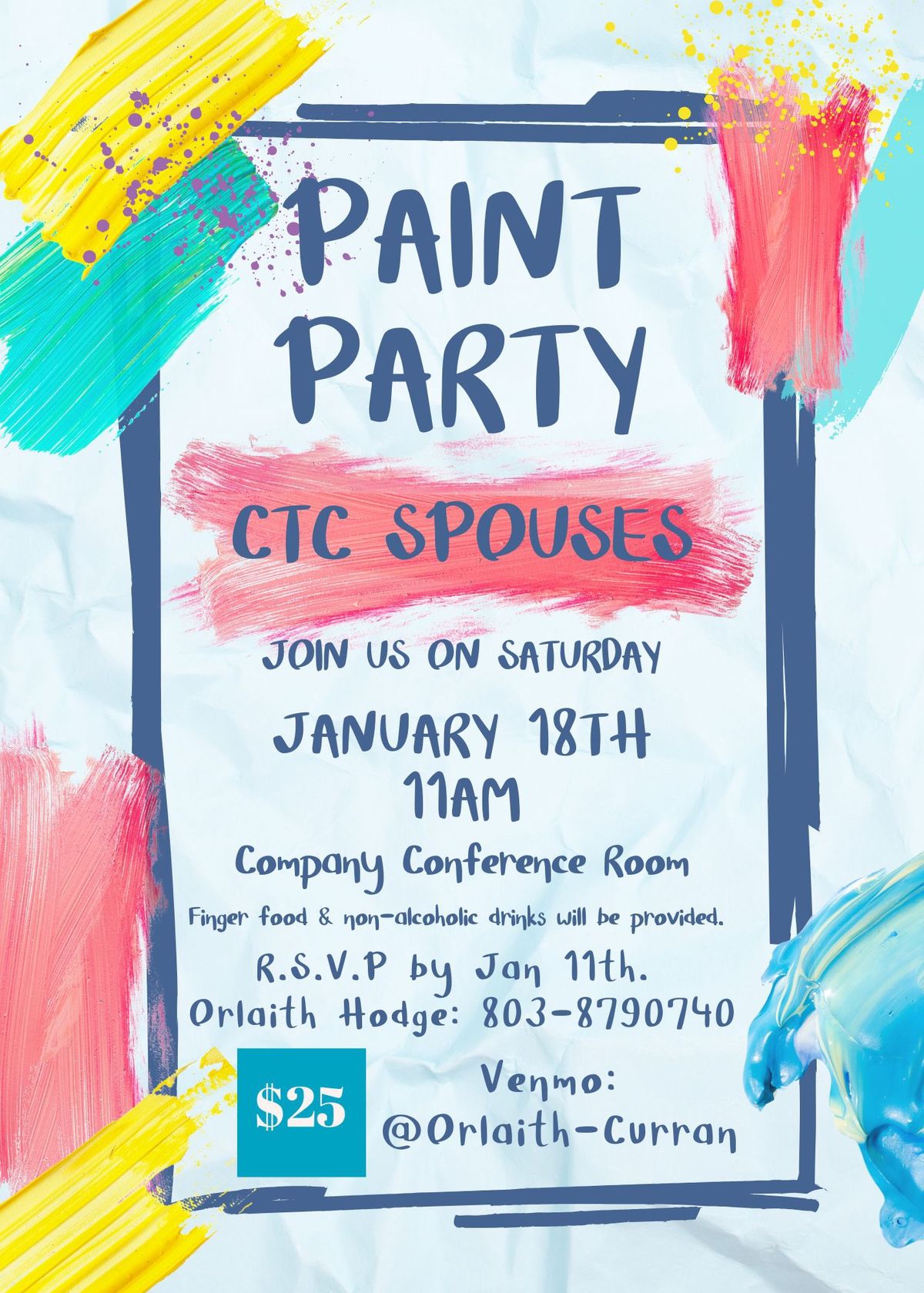 CTC Spouse Event: Paint Party!