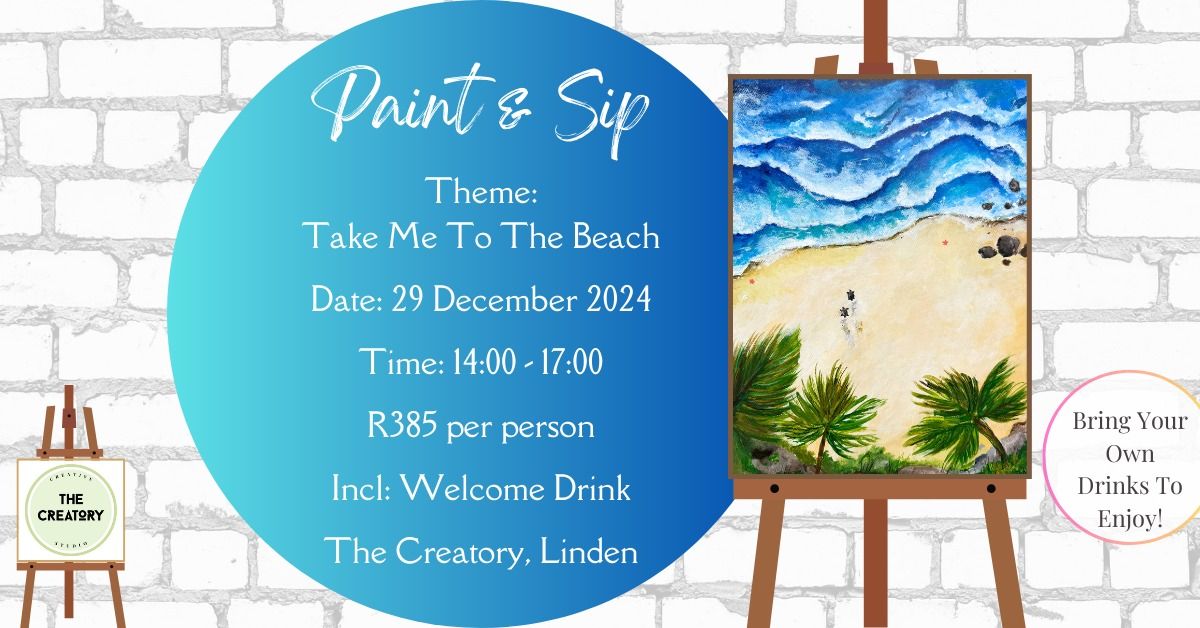 Paint & Sip: Take Me To The Beach