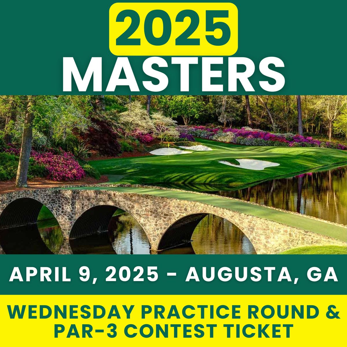 2025 Masters Golf Tournament - 4 Day Competition Pass